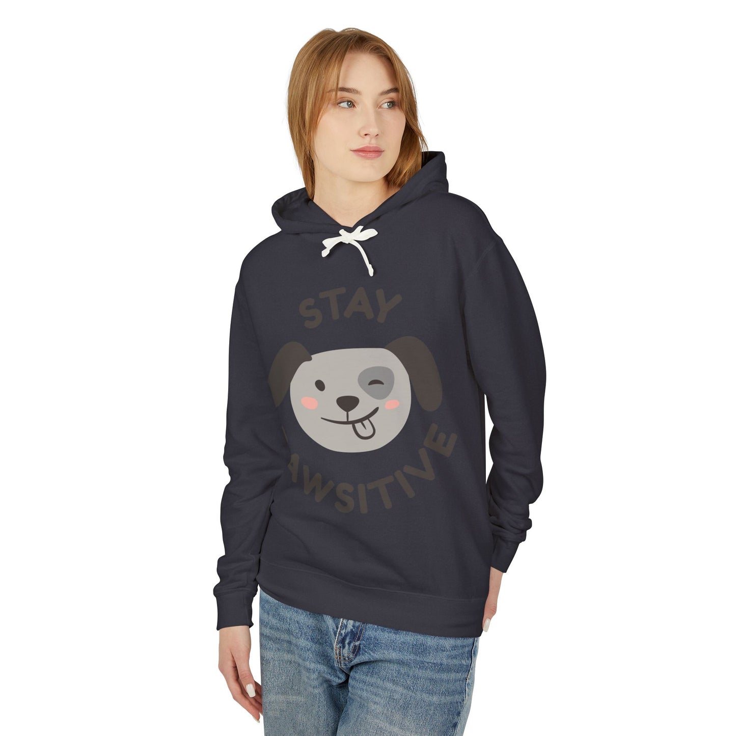 Any Unisex Lightweight Hooded Sweatshirt