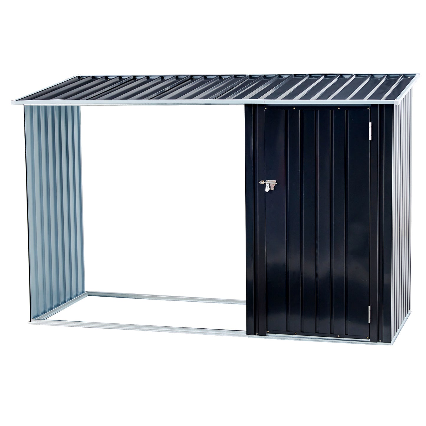 Metal Firewood Storage Shed