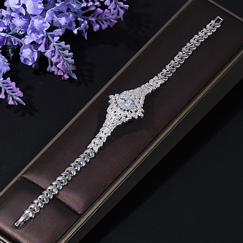 Necklace Women's Jewelry Suit Bridal Wedding Banquet Necklace High-end Accessories