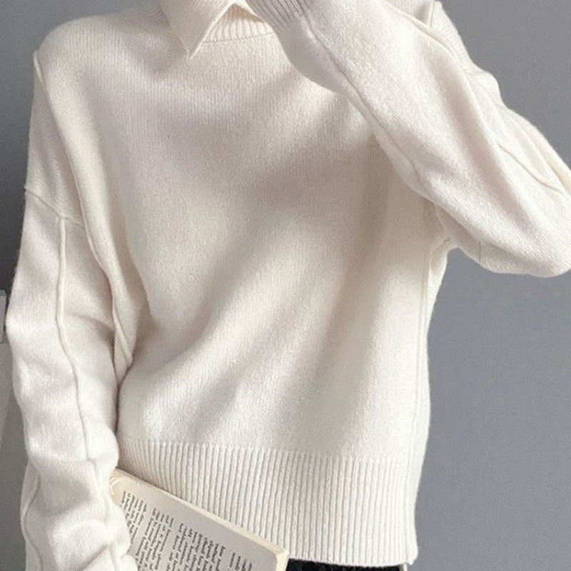 Fashion Pullover Knitting Autumn And Winter Comfortable Basic Top