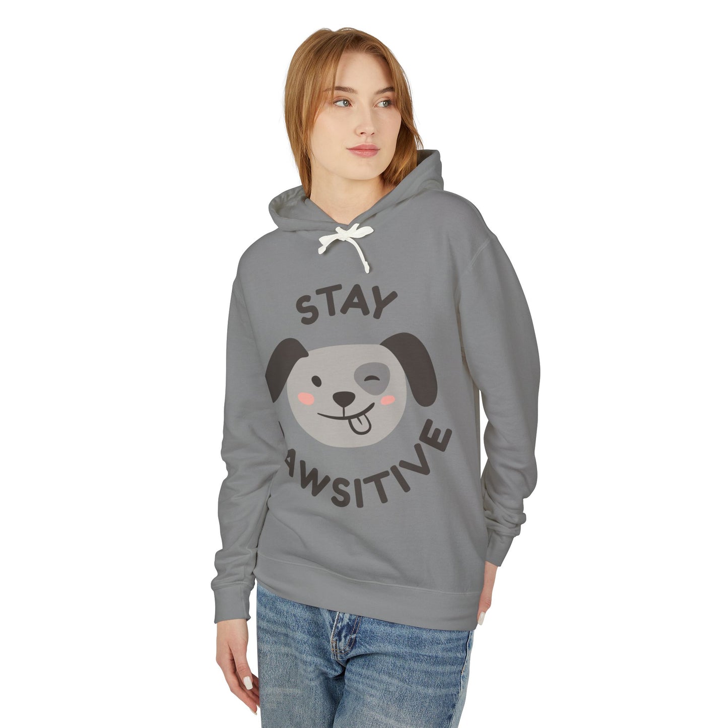 Any Unisex Lightweight Hooded Sweatshirt