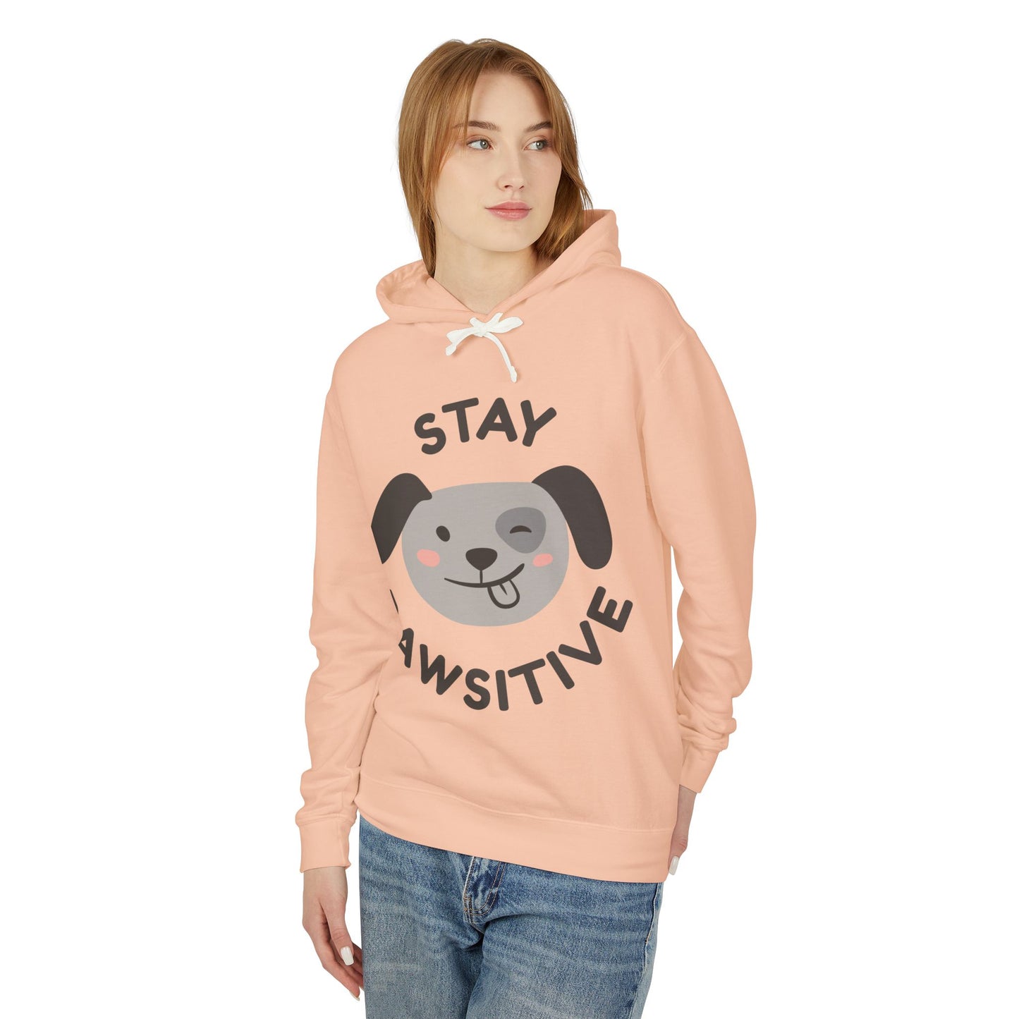 Any Unisex Lightweight Hooded Sweatshirt