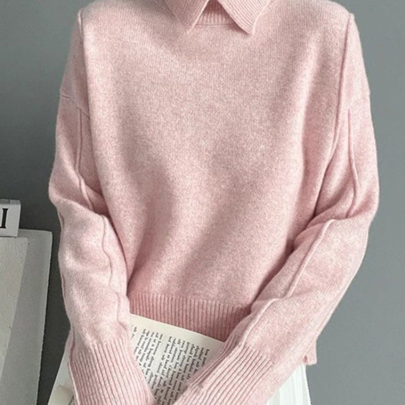 Fashion Pullover Knitting Autumn And Winter Comfortable Basic Top