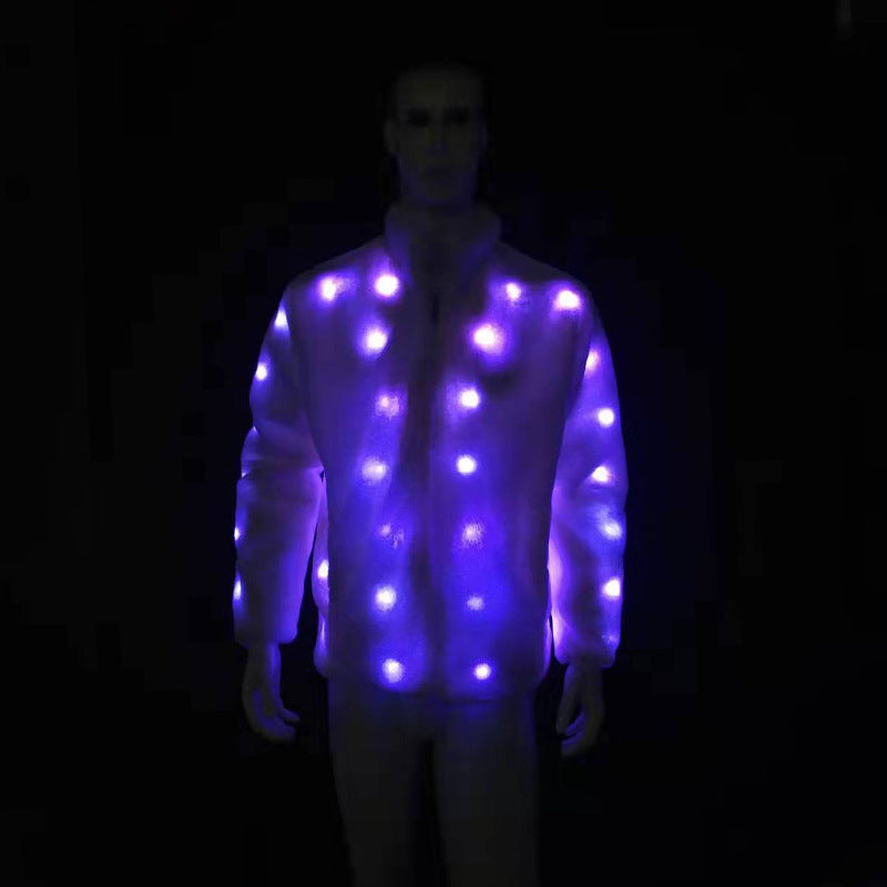 Led Men And Women Couple Reflective Sun Protection Jacket