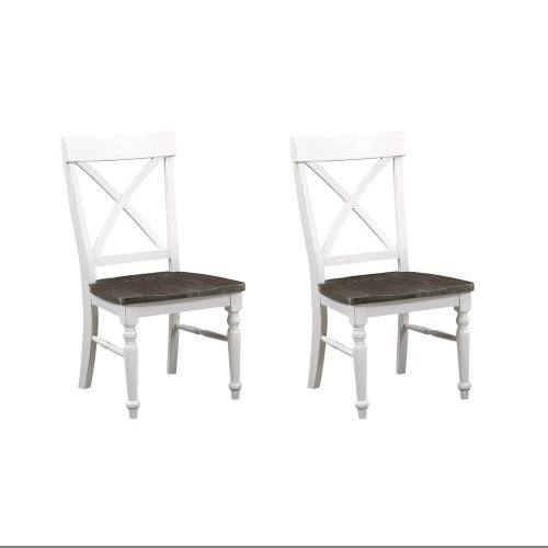 Wallace Bay Mountina Brown And White Dining Chairs