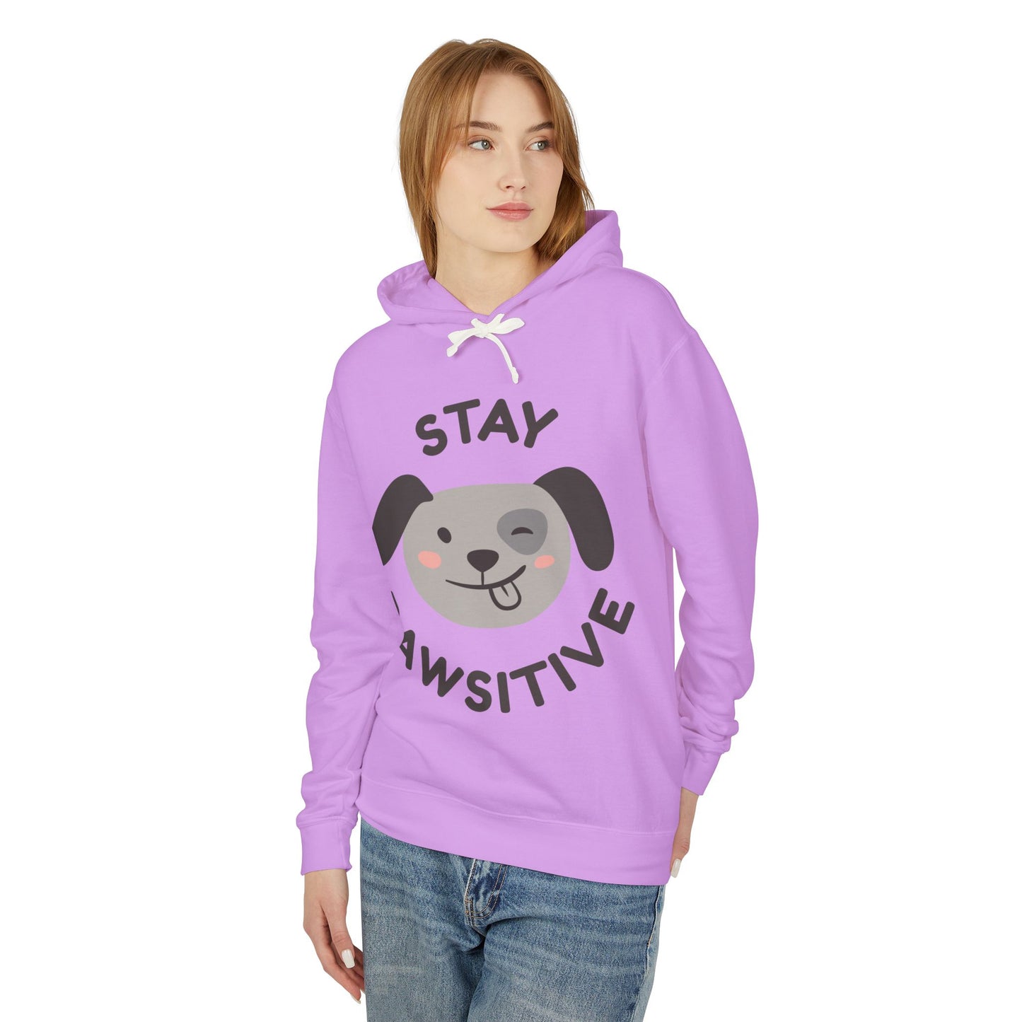 Any Unisex Lightweight Hooded Sweatshirt