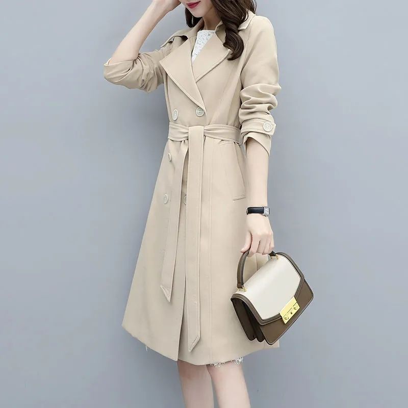 Versatile Trench Coat Women's Long Sleeve