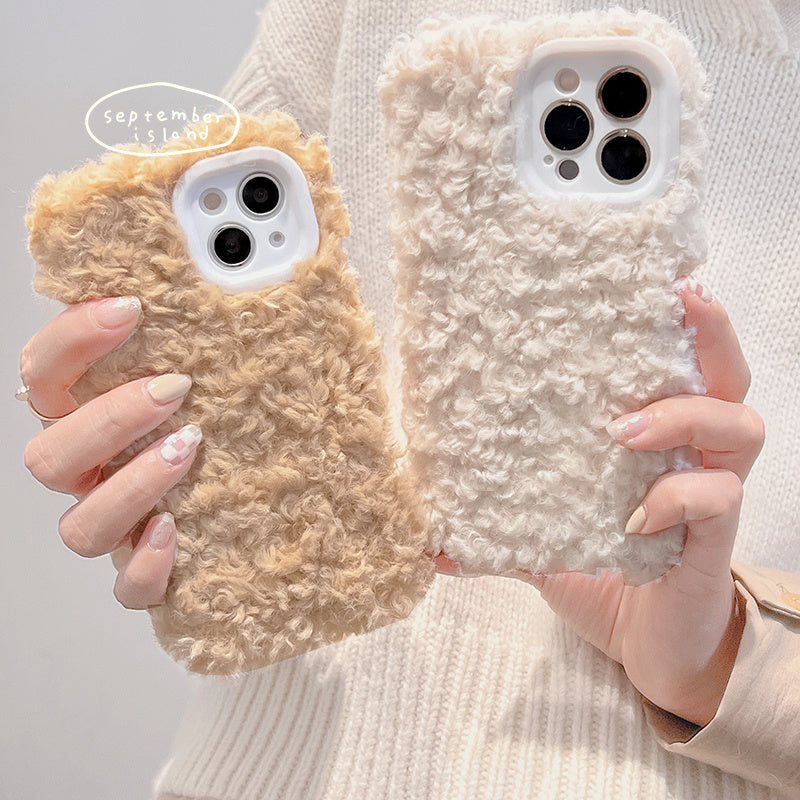 Simple Iphone13ProMax Mobile Phone Case XS Autumn And Winter Plush