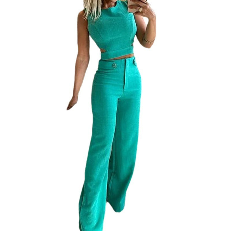 Fashion Casual Solid Color Pants