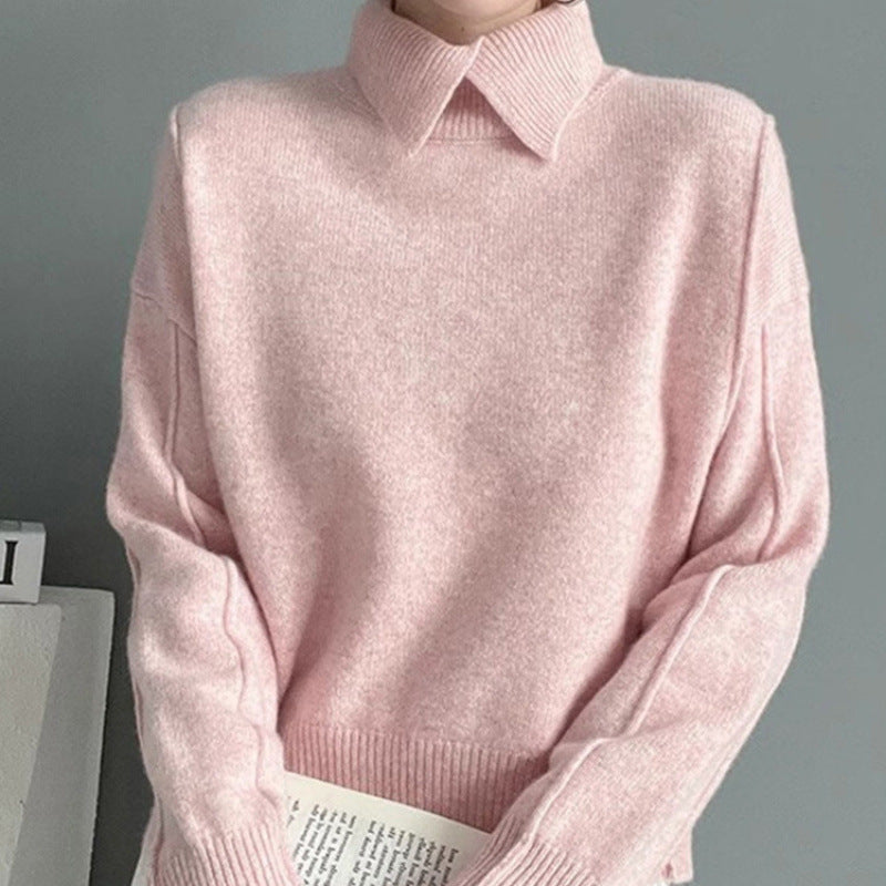 Fashion Pullover Knitting Autumn And Winter Comfortable Basic Top