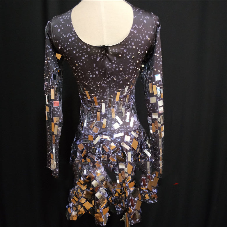 Bar Girl DjDs Guest Sequin Dress Long Sleeves