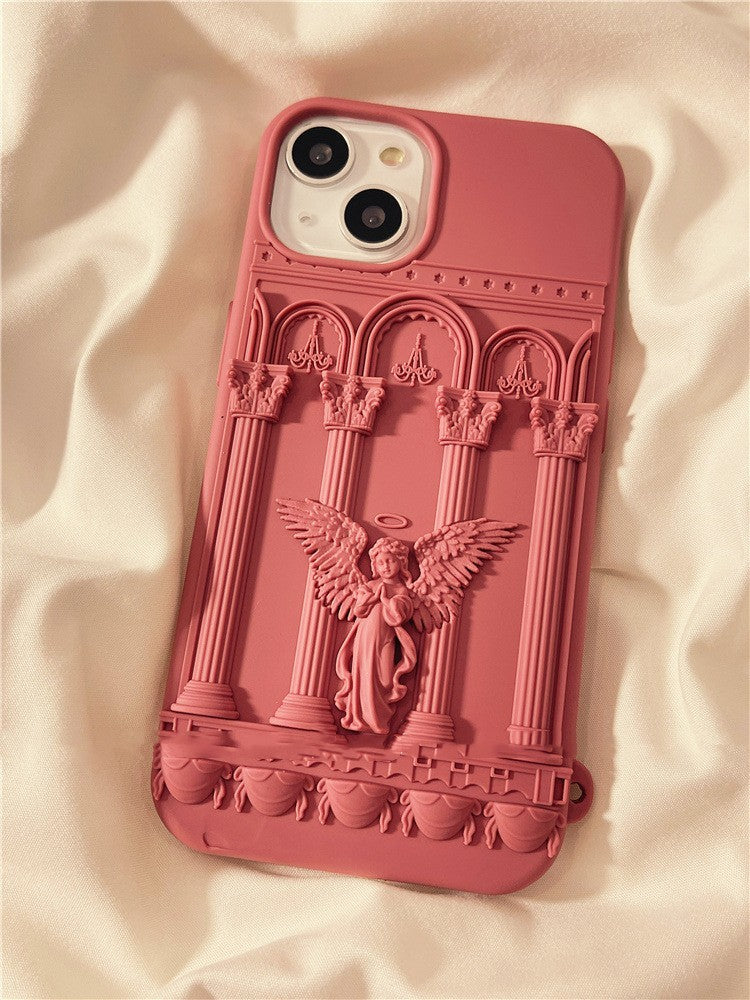 Creative Three-dimensional Cartoon Angel Silicone Phone Case