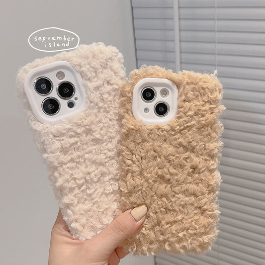 Simple Iphone13ProMax Mobile Phone Case XS Autumn And Winter Plush