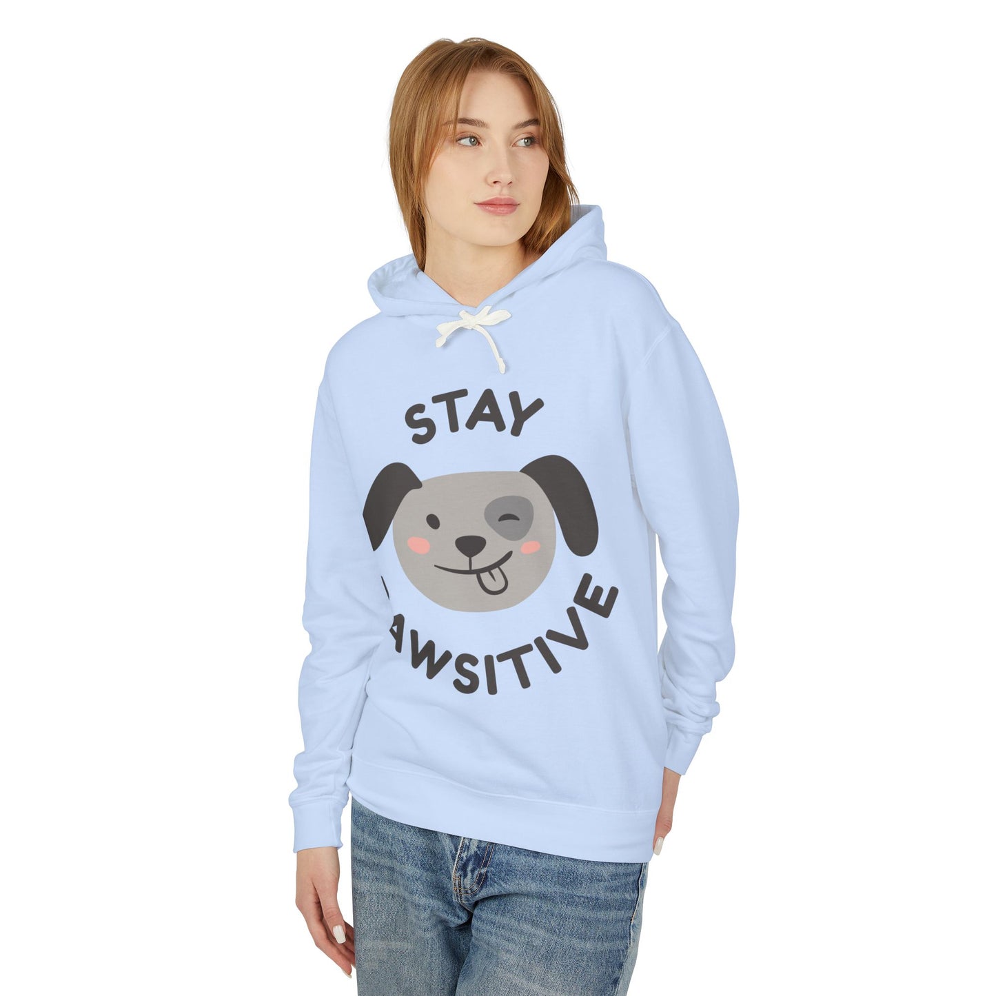 Any Unisex Lightweight Hooded Sweatshirt