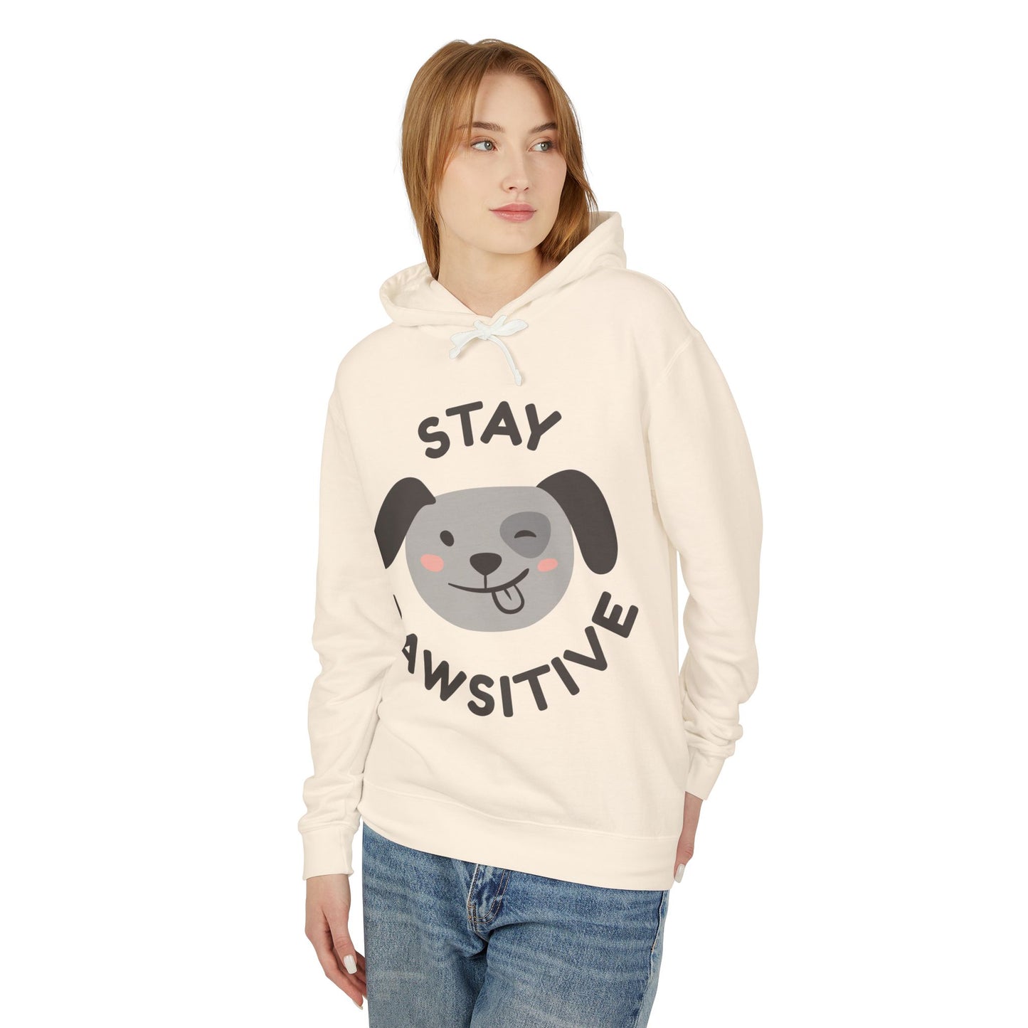 Any Unisex Lightweight Hooded Sweatshirt