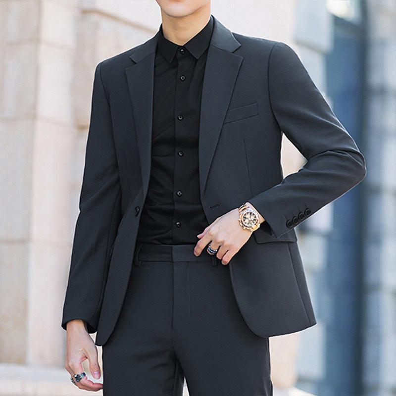 1 Business Casual Korean-style Slim-fit Trendy High-end Suit Men's Jacket