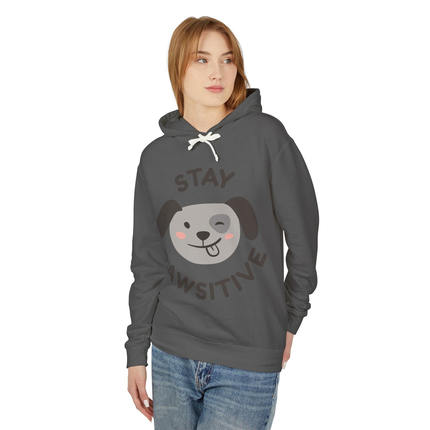 Any Unisex Lightweight Hooded Sweatshirt