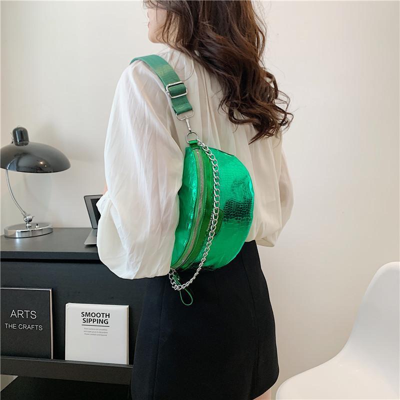 PU Fashion Crossbody Women Chest Bag Stone Pattern One-shoulder Crossbody Bag