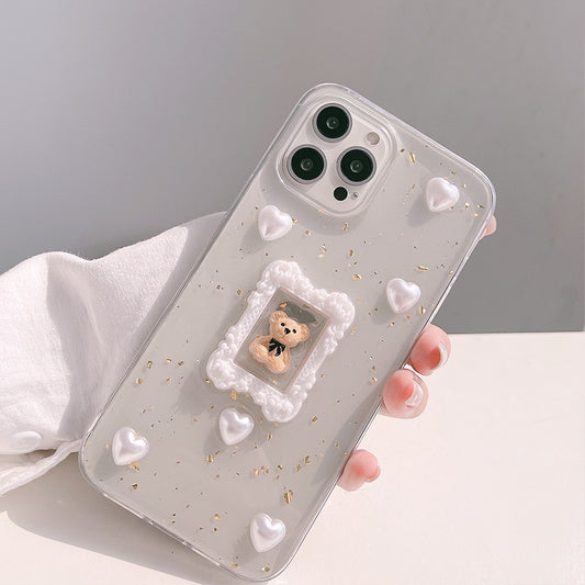 Three-dimensional Love Bear Shape Mobile Phone Case