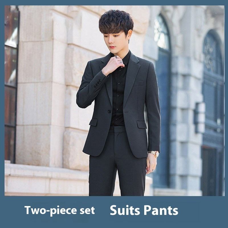 1 Business Casual Korean-style Slim-fit Trendy High-end Suit Men's Jacket