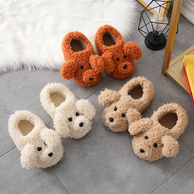 Dog Ankle Wrap Cotton Shoes Fleece-lined Thick Bottom And Warm Keeping Parent-child