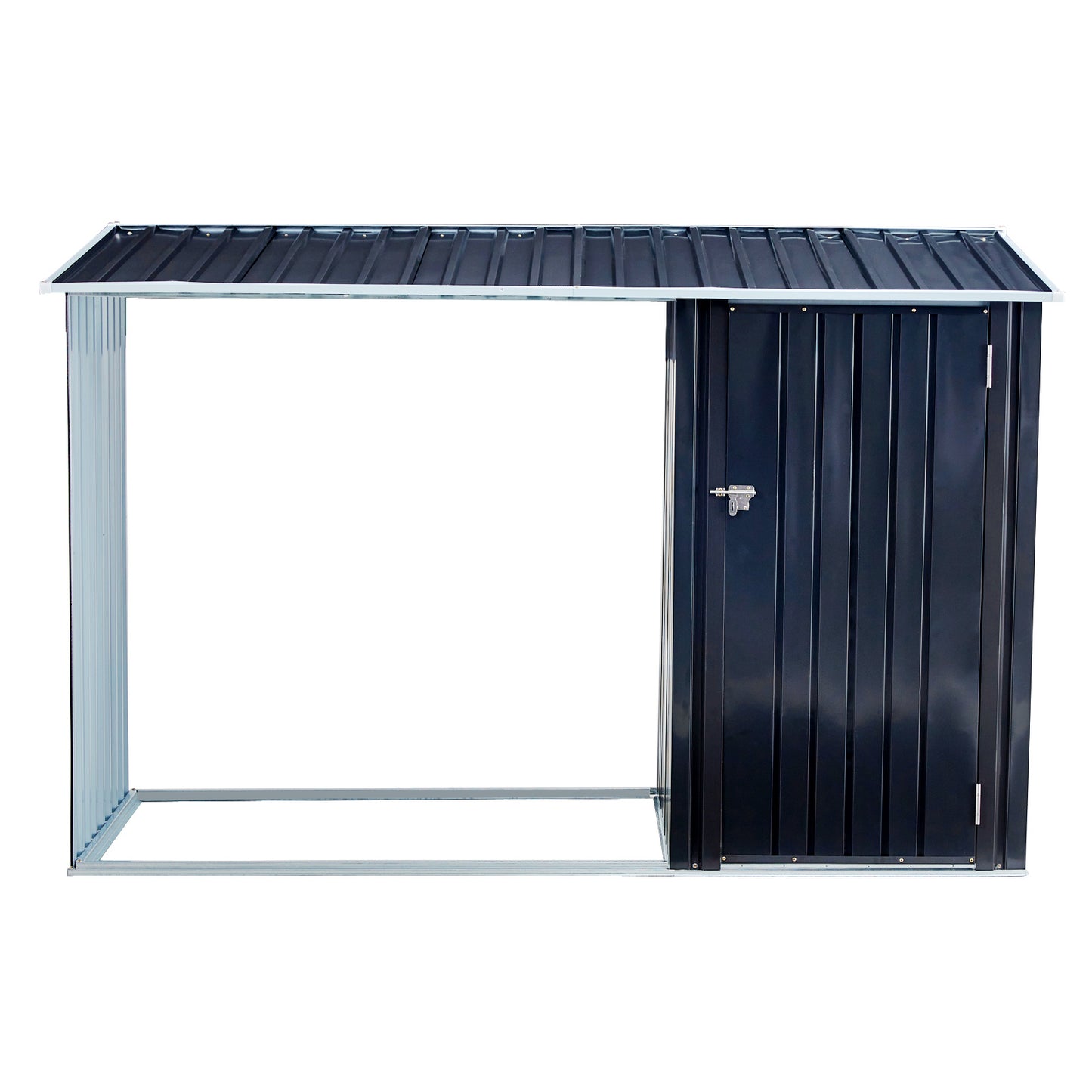 Metal Firewood Storage Shed