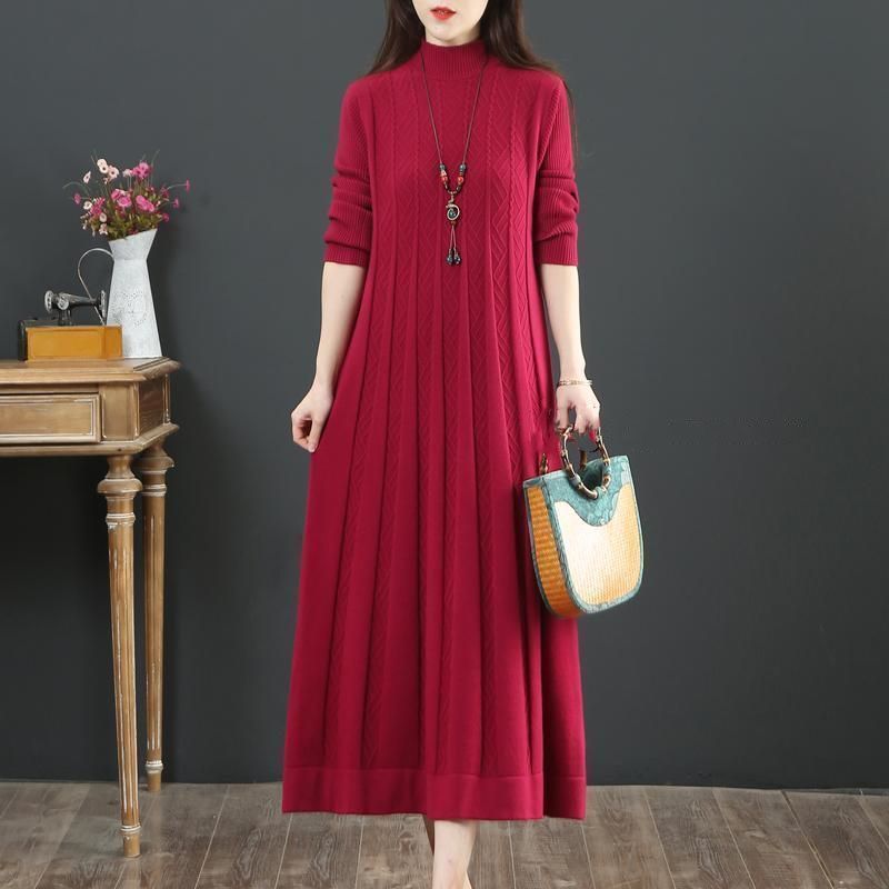 Plus Size Long Sleeve Long Dress Women's Early Autumn New