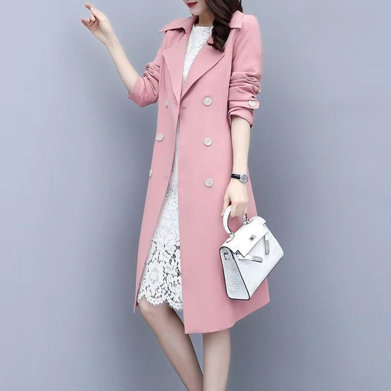 Versatile Trench Coat Women's Long Sleeve