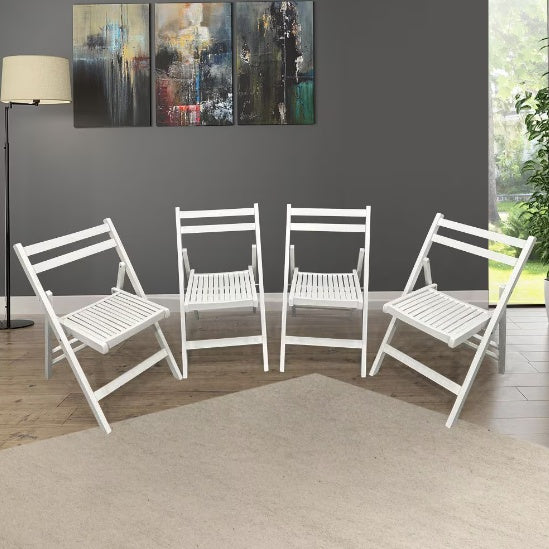 Furniture Slatted Wood Folding Special Event Chairs