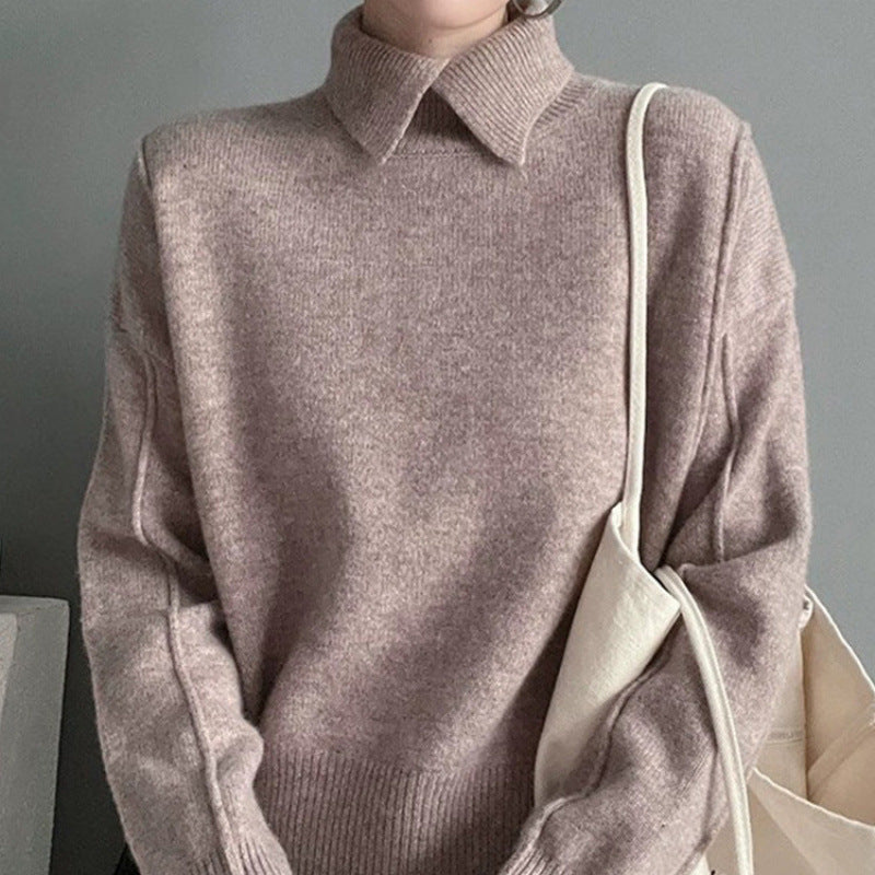 Fashion Pullover Knitting Autumn And Winter Comfortable Basic Top