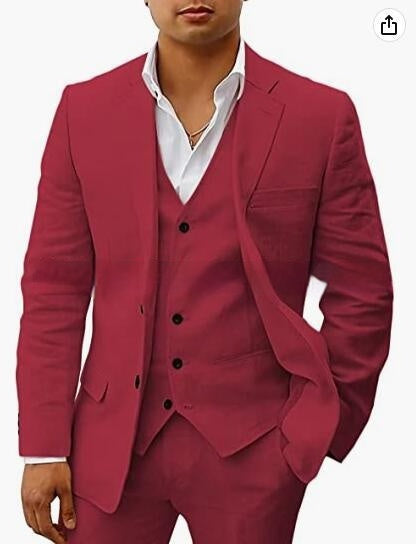 Casual Suit Groom Wedding Banquet Suit