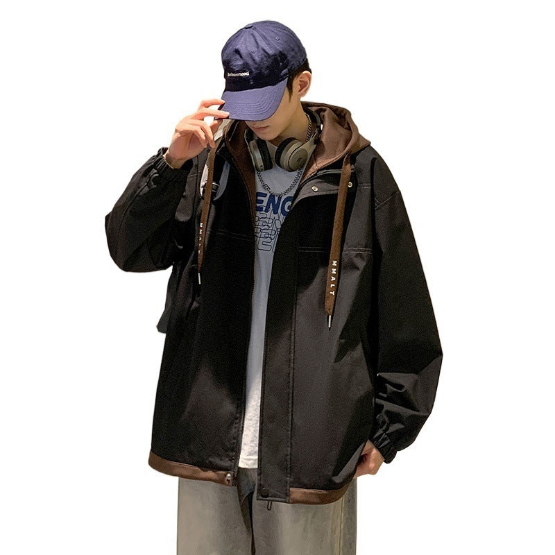 Two-pieces Coats Men's Spring And Autumn Hooded All-matching Jacket