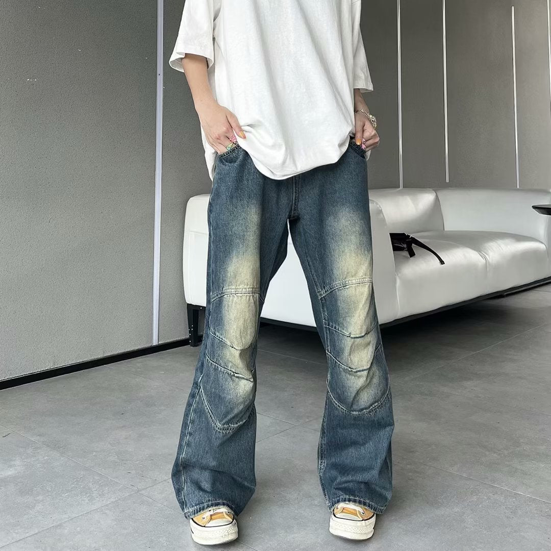 Hong Kong Style High Street Loose Vintage Jeans